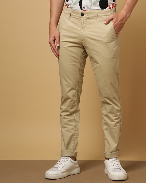Buy U.S. POLO ASSN. Men Slim Fit Casual Trousers(USTROC0009_Dark Grey_30)  at Amazon.in