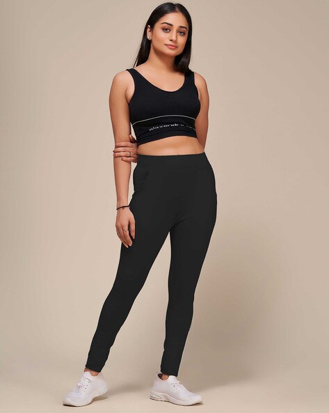 Buy DYWER Women's Skinny Fit Yoga Trackpants for Girls & Women, Gym wear  Leggings Ankle Length Workout Pants with Phone Pockets