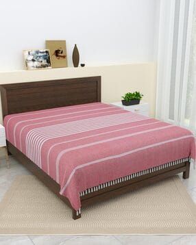 Striped Cotton Double Bedcover-image-34