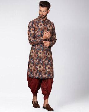 kisah Printed Kurta Mandarin-Collar-picture-6