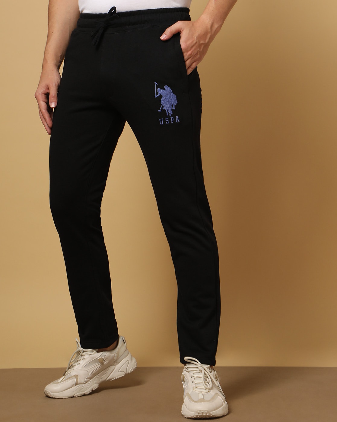 Black Printed Full Length Active Wear Men Slim Fit Track Pants  Selling  Fast at Pantaloonscom