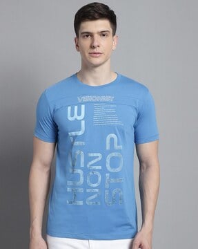 Buy Blue Tshirts for Men by AJIO Online