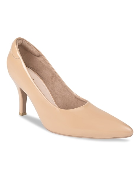 Buy Beige Heeled Shoes for Women by AJIO Online