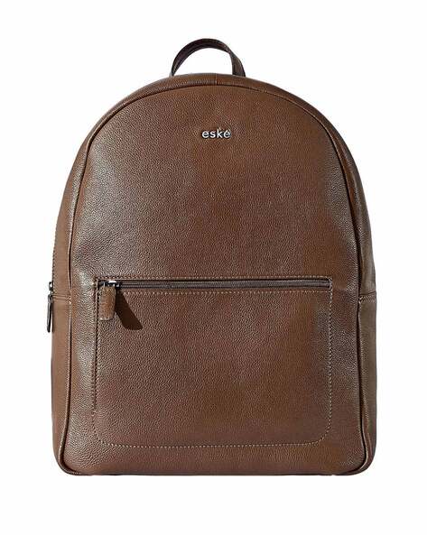 Buy Gear Navy And Tan Faux Leather Laptop Backpack Online at Best Prices in  India - JioMart.