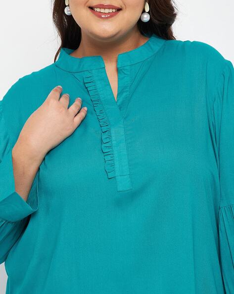 Buy Turquoise Tops for Women by VINAAN Online