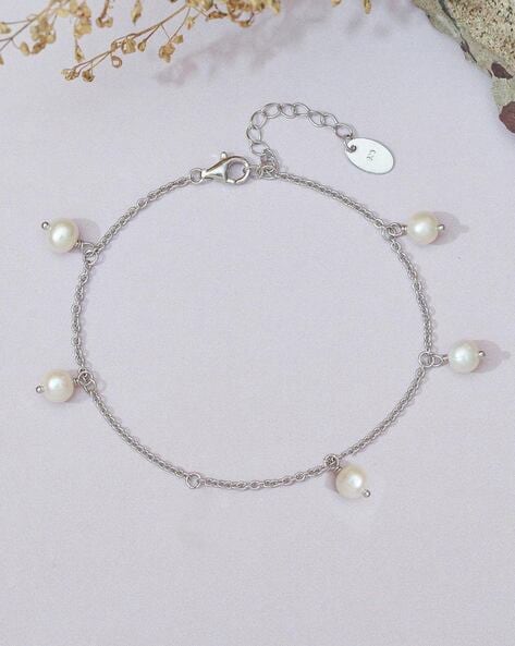beautiful pearl bracelet set of 3 for girls