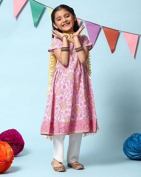 Buy Pink Ethnic Wear Sets for Girls by BIBA Online Ajio