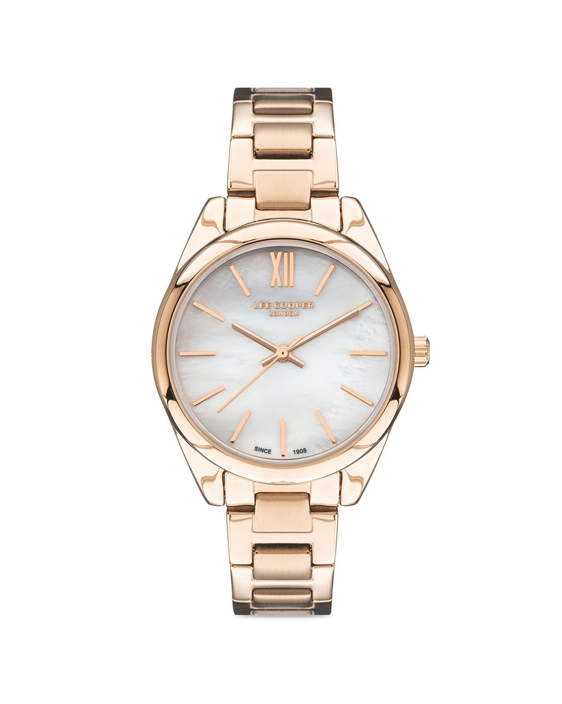 Lee cooper outlet rose gold watch