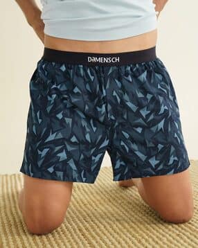 damensch Logo print Boxers with Elasticated Wiastband-picture-46