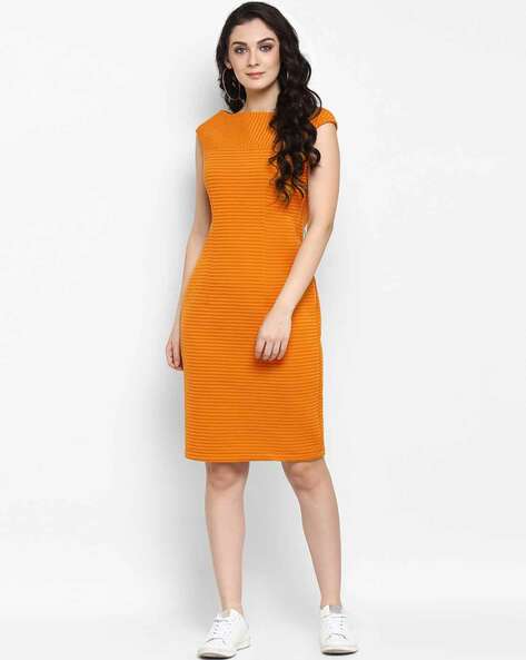 Zima leto mustard on sale dress