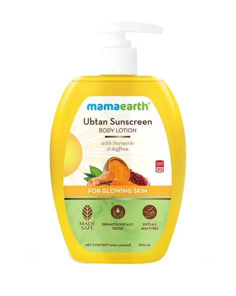 MAMAEARTH Ubtan Sunscreen Body Lotion SPF 30