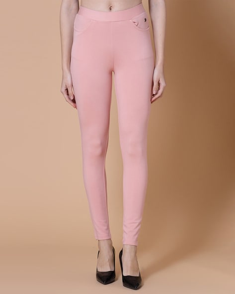 Buy Jeggings Light Pink online