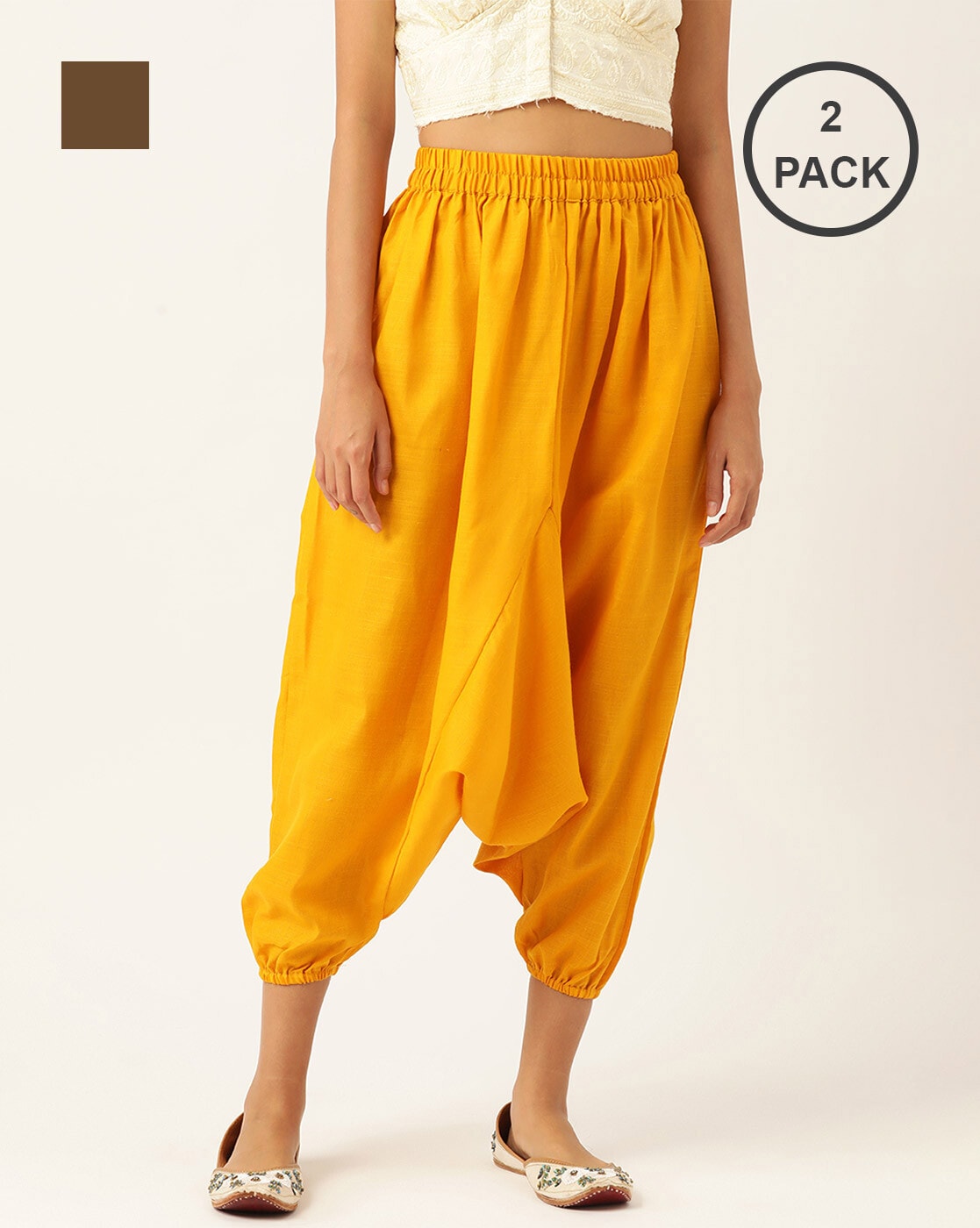 Buy Elleven Yellow Harem Pants online