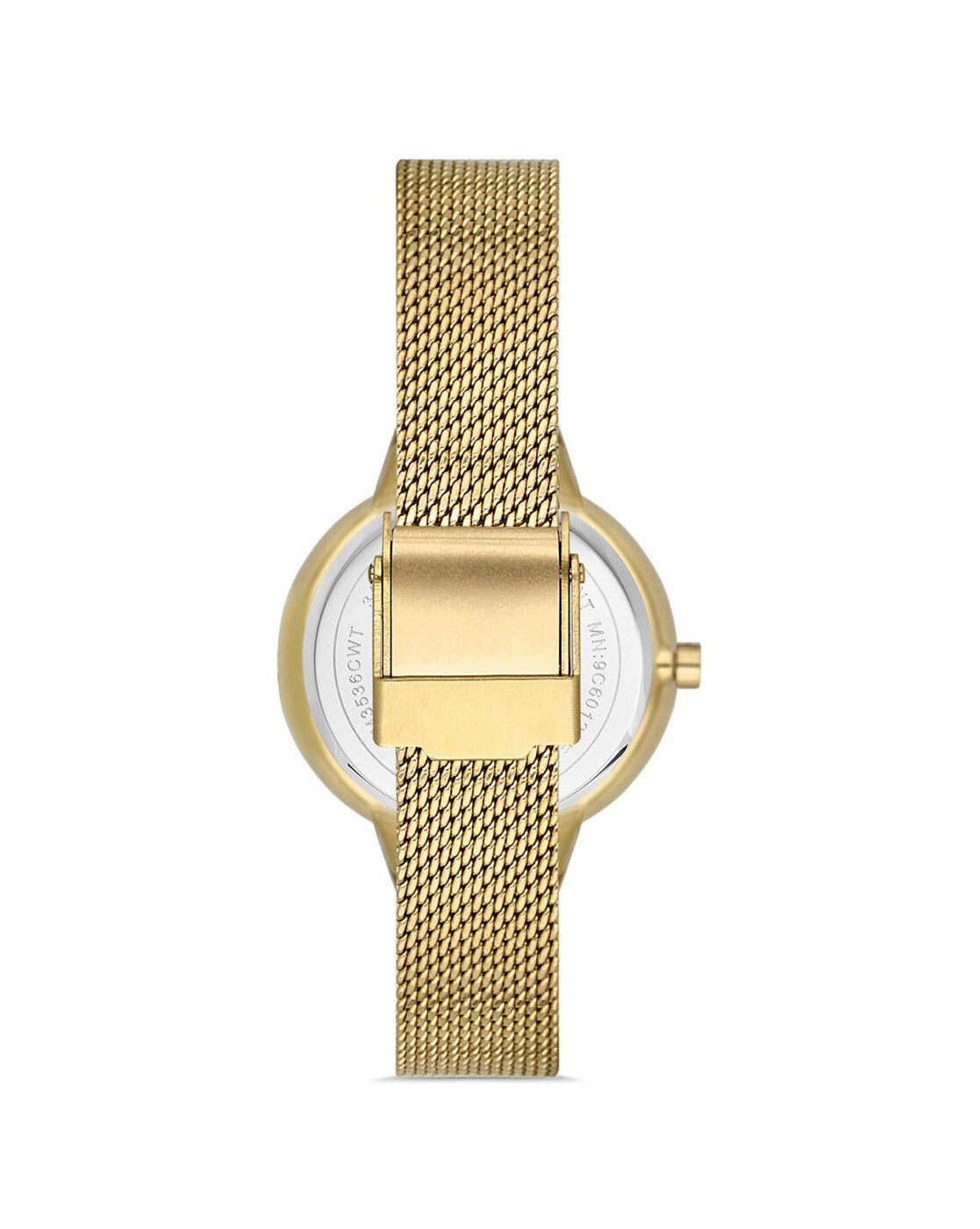 Women Gold Mesh Watch Gift Set with 7 Changeable Bezels - Peugeot Watches