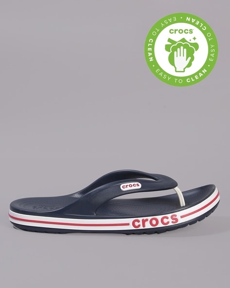 Crocs Mens Bayaband Flip Flop Sandals Size 8-9 Blue Water Friendly  Lightweight | eBay