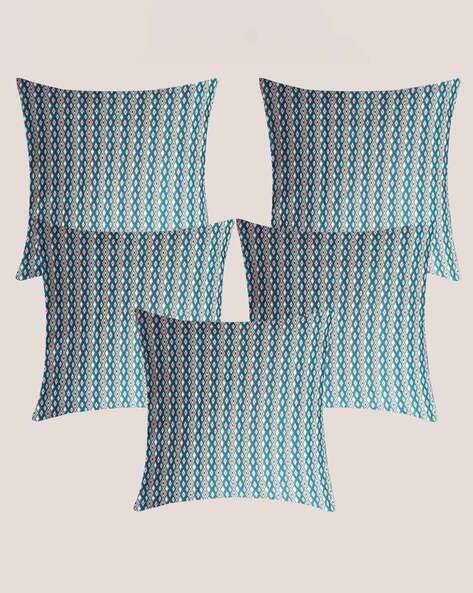 Molcha by Babita Singh Set of 5 Printed Cushion Covers 16" x 16"