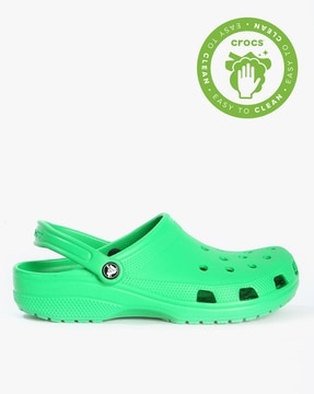 Light green online crocs