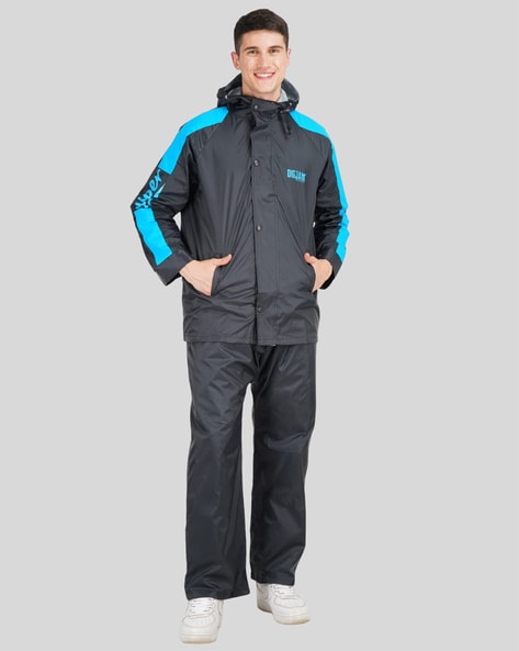 Mens raincoat outlet and pants