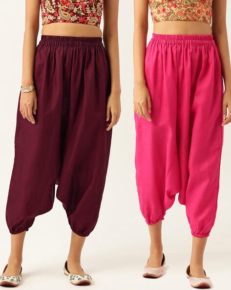 Buy Purple Pink Harem Pants,women,yoga Pants,aladdin Pants,maxi Pants,boho  Pants,gypsy Pants,rayon Pants,genie Pants,trouser Unique Pants SRT57 Online  in India - Etsy