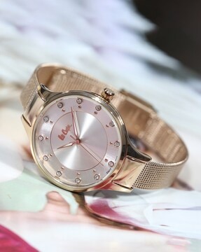 Lee cooper watches rose gold best sale