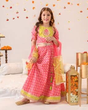 pspeaches Printed 3-Piece Lehenga Choli with Dupatta-picture-20