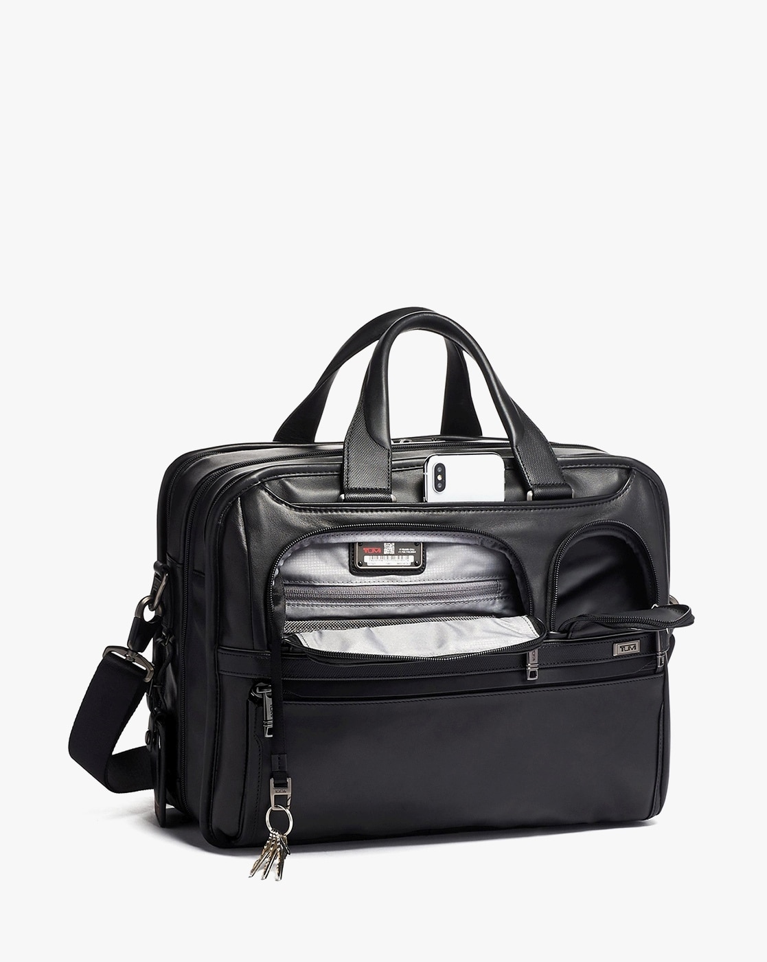 Buy TUMI Alpha Expandable Org Laptop Brief | Black Color Men