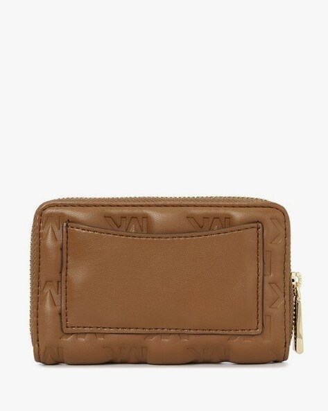 Lucky Brand Saffron Tan Leather Double Zip Phone Case Wallet Zip Wristlet |  eBay