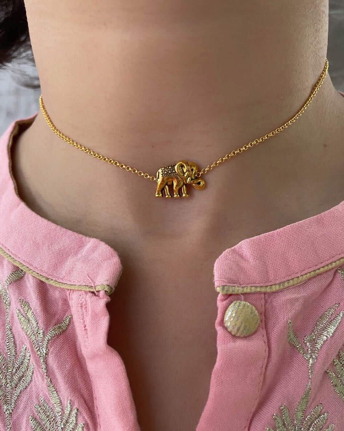 Buy Gold-toned Necklaces Pendants for Women by Digital Dress