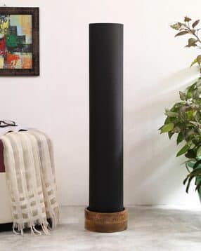 Floor Lighting Lamp with Wooden Base-image-46