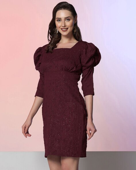 Buy Maroon Dresses for Women by SELVIA Online Ajio