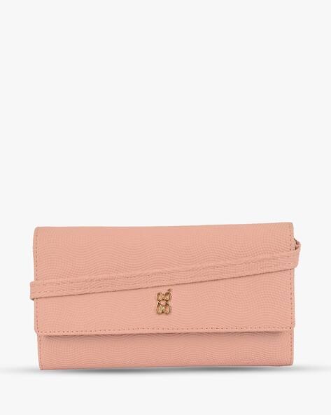 BAGGIT Women Bi-Fold Wallet with Metal Logo Accent