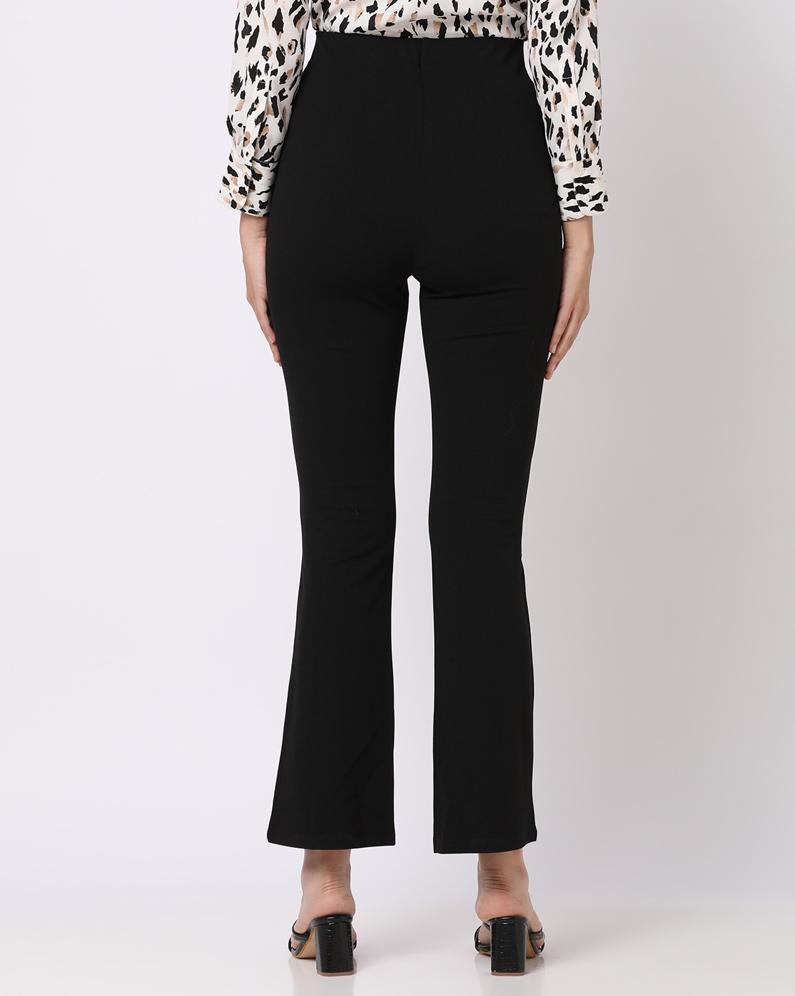 Buy Jet Black Trousers & Pants for Women by Fig Online