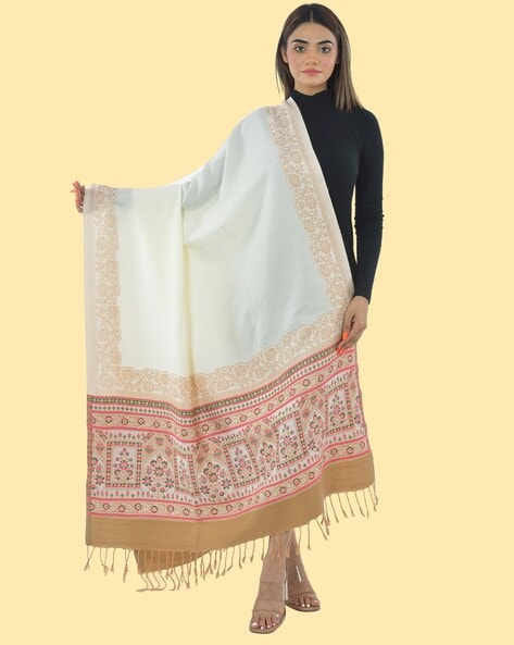 Shawl with Woven Motifs Price in India