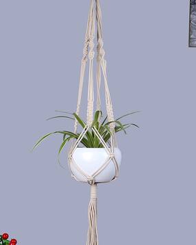 homesake Set of 3 Twisted Macrame Plant Hangers-picture-36