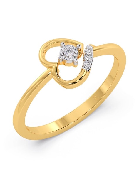 Buy CANDERE A KALYAN JEWELLERS COMPANY 18KT Rose Gold Diamond Finger Ring  1.72 Gm - Ring Diamond for Women 22307986 | Myntra