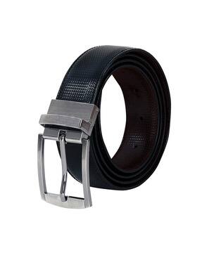W reversible leather belt　ovy kaja deci Buy Leather World Reversible Belt with Buckle Closure Online