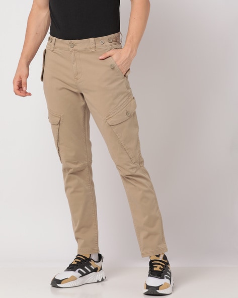 Buy Elastic Tape Waistband Trousers In Slim Tapered Fit Online at Best  Prices in India  JioMart