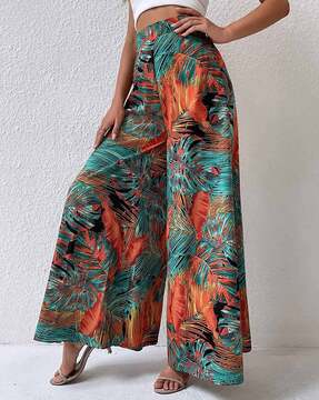 Plus Floral Print Wide Leg Pants  SHEIN IN