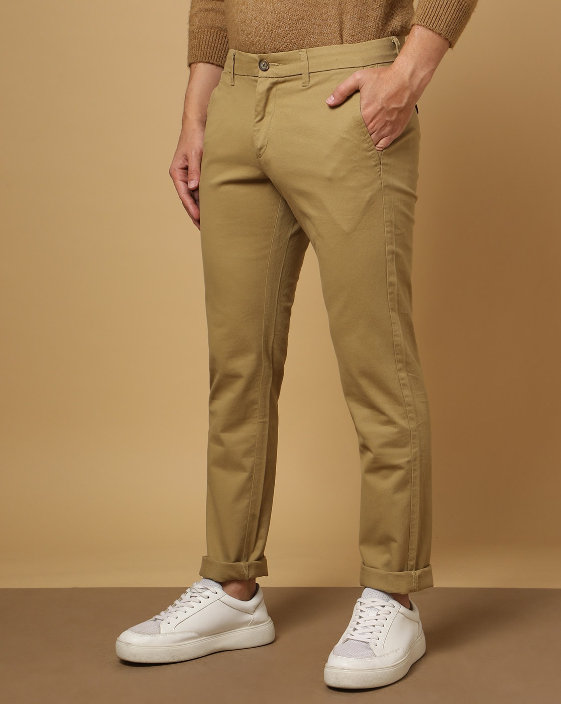 Buy US Polo Assn Mid Rise Flat Front Solid Trousers  NNNOWcom