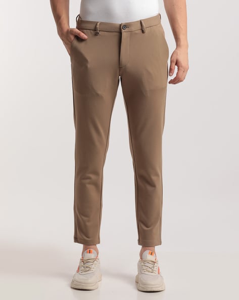 Light Grey Cross Line Mens Twill Lycra Trousers, Casual Wear at Rs  149/piece in Surat