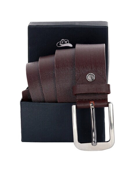 Brown leather deals belt online