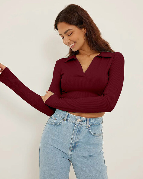 White Skinny Jeans with Burgundy T-shirt Outfits (4 ideas & outfits) |  Lookastic