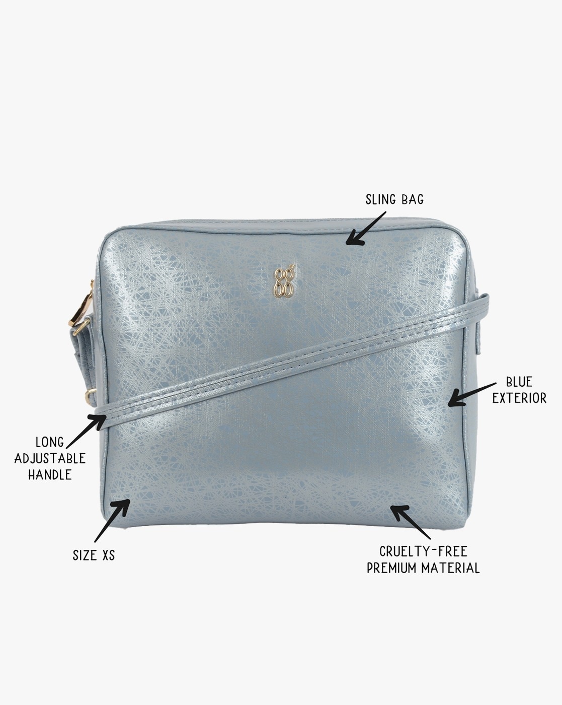 Metal Tassel Shimmer Sling Bag | BLINGG