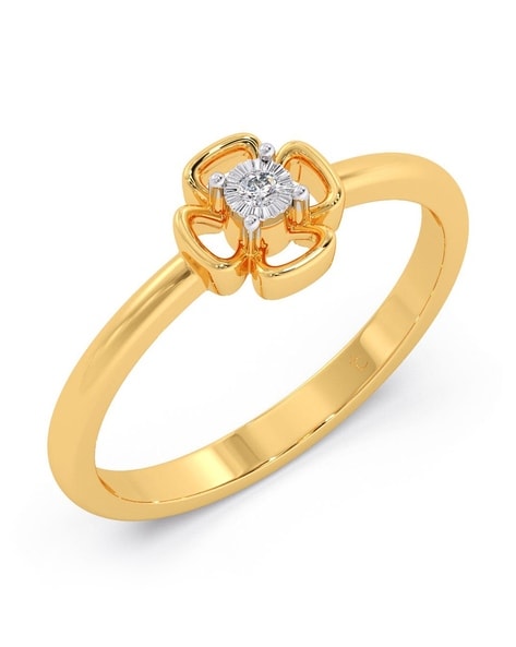 Candere By Kalyan Jewellers 22k (916) Yellow Gold Justin Ring : Amazon.in:  Fashion