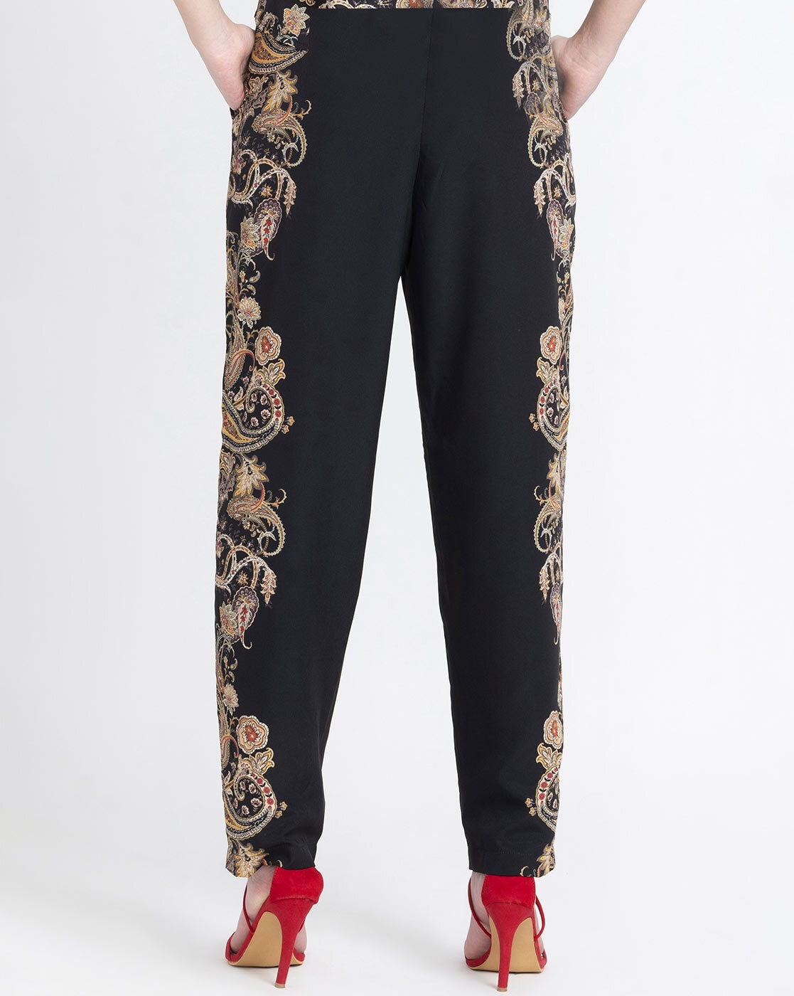 Buy Black Trousers & Pants for Women by Shaye Online