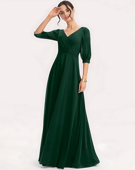 Buy Green Dresses & Gowns for Women by FEMVY Online