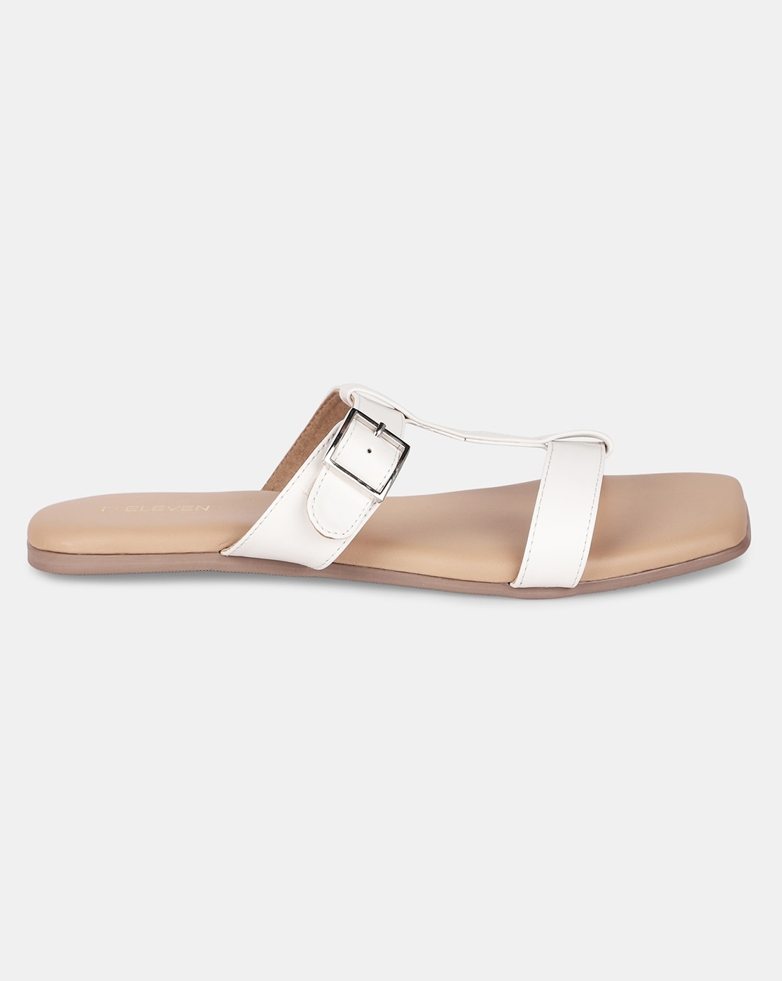 New Look Double Buckle Chunky Flat Sandal in Black | Lyst UK