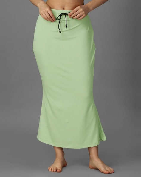 Green Saree Shape Wear, Saree Petticoat
