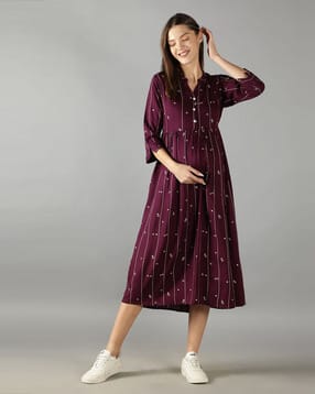 nightspree Striped Fit & Flare Dress-picture-38
