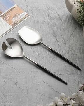 vareesha Set of 2 Stainless Steel Serving Spoons-picture-52